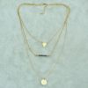 N-5364 fashion style gold plated alloy multilevel personalized jewelry necklace 2 styles