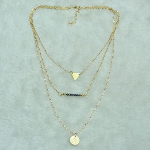 N-5364 fashion style gold plated alloy multilevel personalized jewelry necklace 2 styles