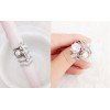 R-1183 fashion korea  gold/silver/gun black 3 colros pearl crystal  ring  5pcs/set midi ring
