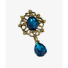 P-0171 fashion style silver plated rhinestone crystal brooch