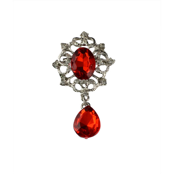 P-0171 fashion style silver plated rhinestone crystal brooch