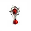 P-0171 fashion style silver plated rhinestone crystal brooch