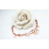 B-0461 Korean 18k rose gold plated chains foot,rose flower anklet for women high quality