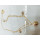 B-0474 Korean fashion rose gold plated head double chains anklet bell charm hand chain jewelry