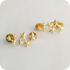 P-0170 Korea style gold silver plated star pin brooch