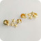 P-0170 Korea style gold silver plated star pin brooch