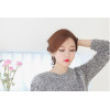 E-3425  fashion style silver gold plated alloy rhinestone snow stud earrings