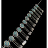 N-5387 vintage style turkish gypsy silver plated alloy coin belly body Chain