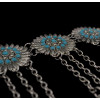 N-5387 vintage style turkish gypsy silver plated alloy coin belly body Chain