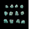 R-1189 fashion vintage style silver plated alloy turquoise ring