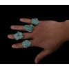 R-1189 fashion vintage style silver plated alloy turquoise ring