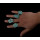 R-1189 fashion vintage style silver plated alloy turquoise ring