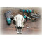 R-1189 fashion vintage style silver plated alloy turquoise ring