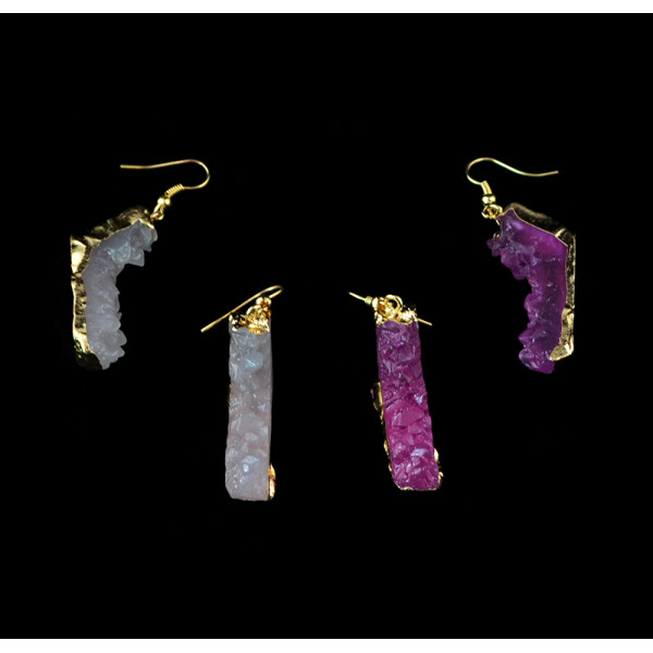 E-3435 European and American new fashion imitated crystal shoes like gold plated exaggerated earrings