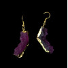 E-3435 European and American new fashion imitated crystal shoes like gold plated exaggerated earrings