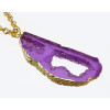 N-5400 vintage style gold plated alloy resin pendant necklaces