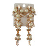 E-3454 Fashion style Gold/silver plated Pearl rhinestone Earrings Jewelry