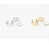 R-1198 fashion European ring golden/silver plated beauty Bow Cross Letter Ok Eight V Shape Rings