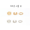 R-1198 fashion European ring golden/silver plated beauty Bow Cross Letter Ok Eight V Shape Rings