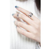 R-1198 fashion European ring golden/silver plated beauty Bow Cross Letter Ok Eight V Shape Rings