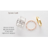 R-1195 Korea style hollow-out index finger ring Roman character leaf ring set for women