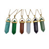 N-5430  New Fashion Colorful Natural Quartzs Stone Pendant Necklace