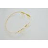 F-0233 fashion style gold plated alloy pearl headband fashion golden hair jewelry