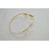 F-0233 fashion style gold plated alloy pearl headband fashion golden hair jewelry
