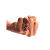 R-1194 Bohemian vintage style silver plated red amethyst ring for women jewelry