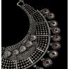 N-5441 Bohemian Women Jewelry Vintage Gold/Silver Chain Alloy Carving Acrylic Flower Round Figure Tassels Hollow Wide Statement Necklaces