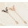 P-0177 European style gold/silver plated leaf pin brooch