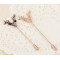 P-0177 European style gold/silver plated leaf pin brooch