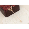 P-0177 European style gold/silver plated leaf pin brooch