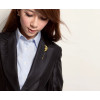 P-0178 Baroque style gold plated vintage solar deity collar pin brooch
