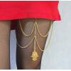 N-5464 Bohemian Fashion Vintage Bronze Hand Pendant Sexy Tassel Body Thigh Leg Chain Double Multi Layer Body Jewelry