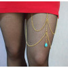 N-5464 Bohemian Fashion Vintage Bronze Hand Pendant Sexy Tassel Body Thigh Leg Chain Double Multi Layer Body Jewelry