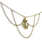 N-5463 Vintage style bronze anchor tassel chain jewelry arm chain body jewelry