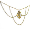 N-5463 Vintage style bronze anchor tassel chain jewelry arm chain body jewelry