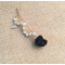 F-0246 Korean style rose pearl flowers wave clip fashion women hairclip