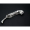 F-0243 fashion style silver/gold alloy feather rhinestone hairclip hair jewelry