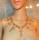 N-5460 2015 European Fashion Punk Style Gold Plated Luxury Exaggerated Cross Tassel Choker Necklace for Women Jewelry Gift