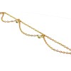 F-0239 Vintage Multilayer Chains Women Bohemian Turquoise Bead Metal Head Chain Piece Forehead Dance Headband Hair Jewelry