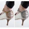 B-0485 Europe Fashion Style Gold Plated Charm Rhinestone Multilayer Chains Tassels Foot Anklets