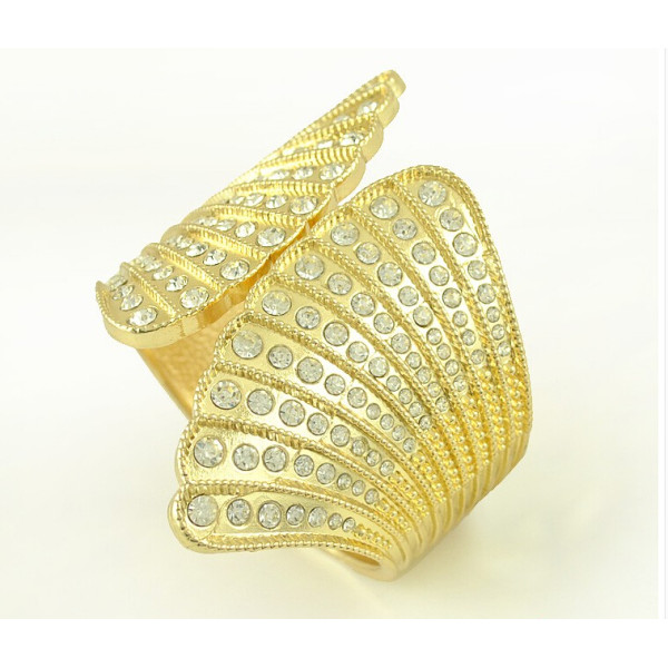 B-0479 Exaggerated Wing Atmosphere Scallop Shell multi-row diamond bracelet Angel Nightclub Stage Opening Bracelet
