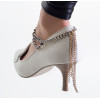 B-0484 European and American fashion simple style metal chain tassel anklets heels Accessories Foot Anklets