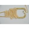 B-0482 fashion style gold plated alloy chain bracelet bangle