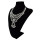 N-5489 New European Brand Luxury Fashion Women Silver Pearl Rhinestone Large Pendant Statement Choker Necklace