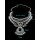 N-5489 New European Brand Luxury Fashion Women Silver Pearl Rhinestone Large Pendant Statement Choker Necklace
