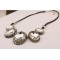 N-3804 Europe Style Leather Rope Chain Exaggerated Big Gem Crystal Choker Necklace