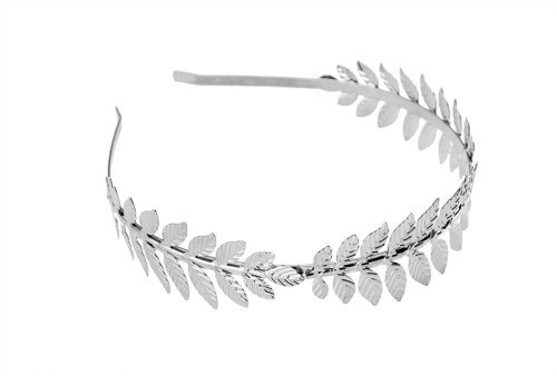 F-0248 European Style White Silver Color Leaves Hairband headdress hair accessories